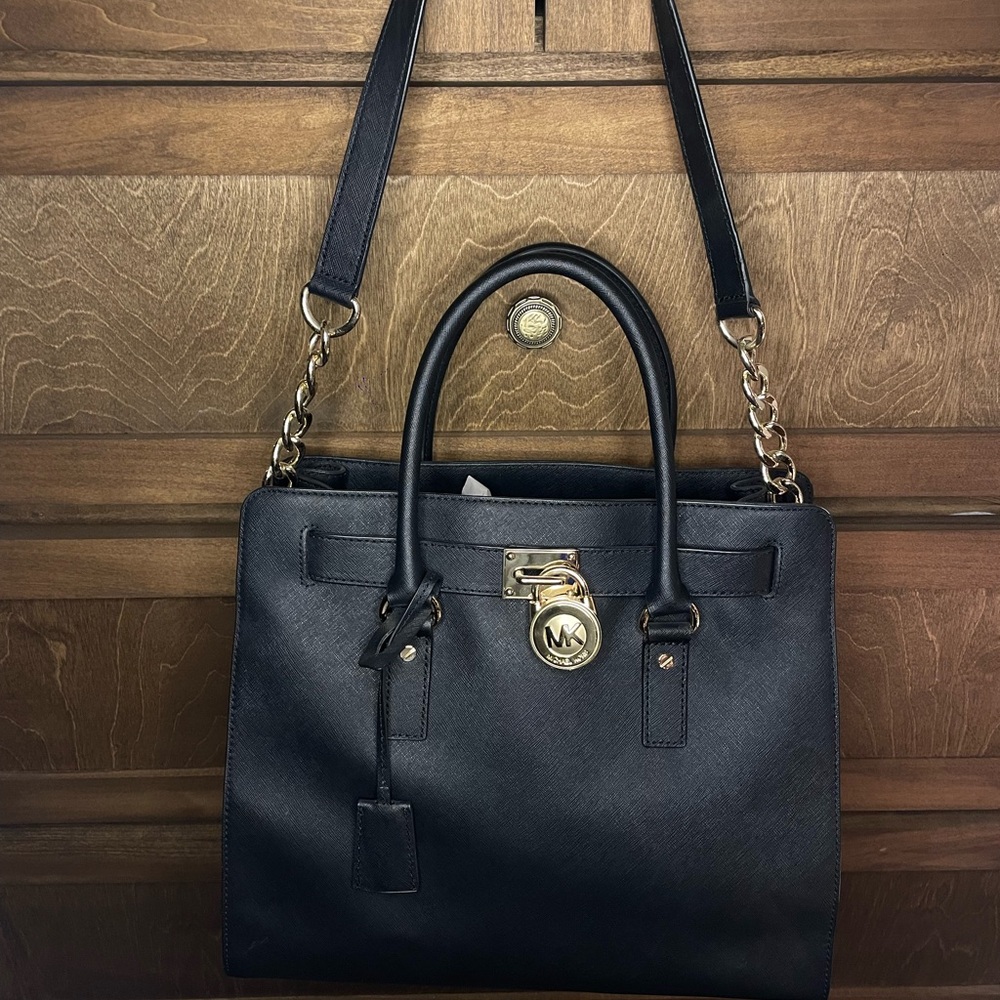 Micheal Kors Black Tote Bag